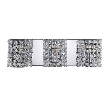 Clara Deco Metal/Crystal Classic Glam LED Vanity Light - JONATHAN Y